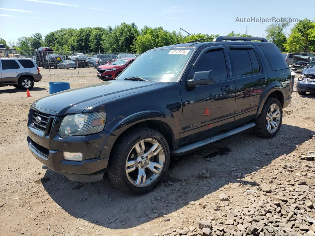 2010 Ford Explorer Xlt Black vin: 1FMEU8DE5AUB02110