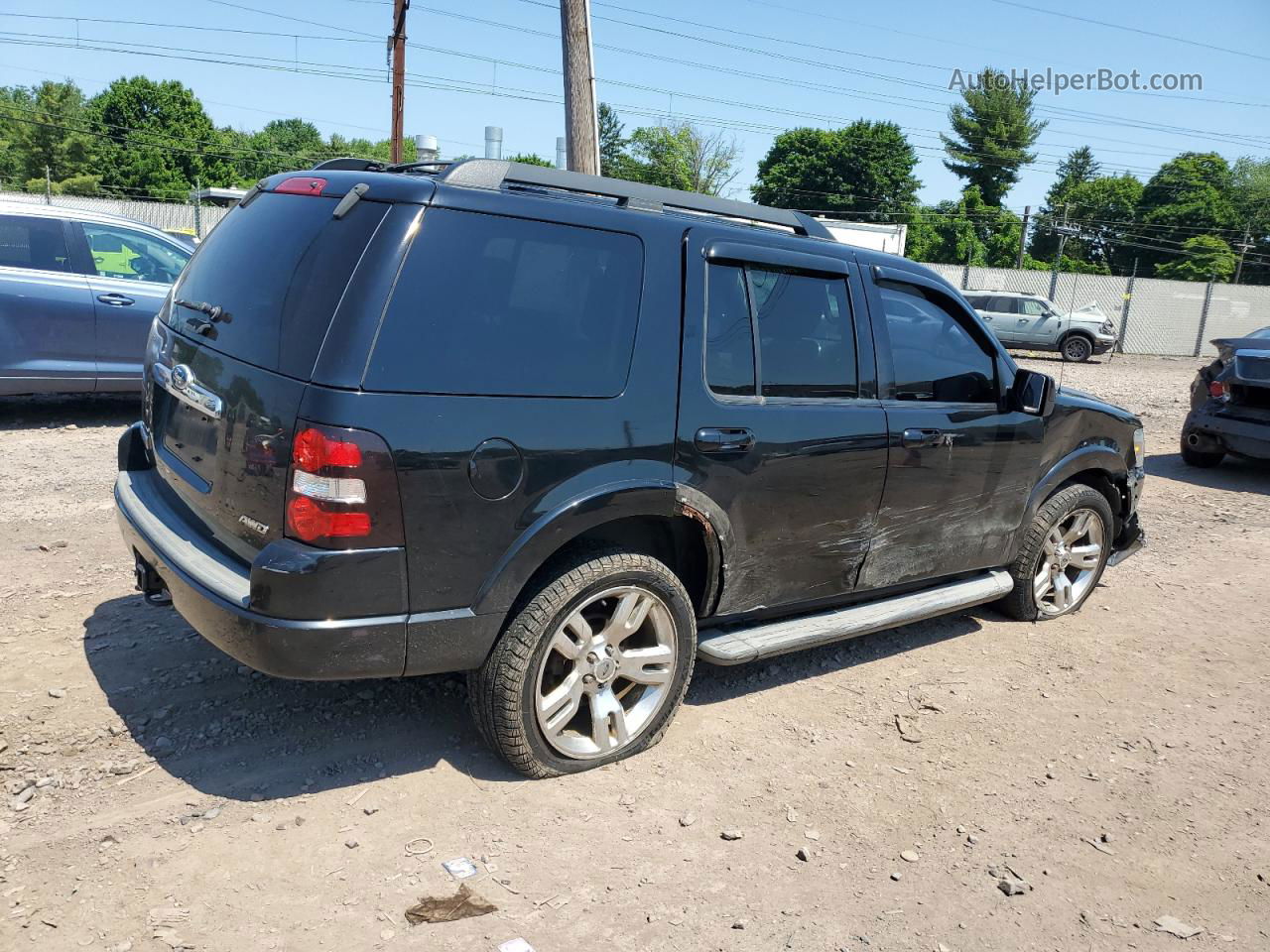 2010 Ford Explorer Xlt Black vin: 1FMEU8DE5AUB02110