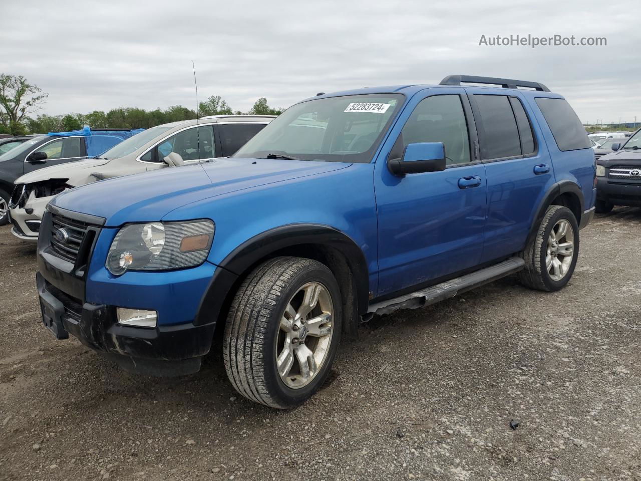 2010 Ford Explorer Xlt Blue vin: 1FMEU8DEXAUA19854