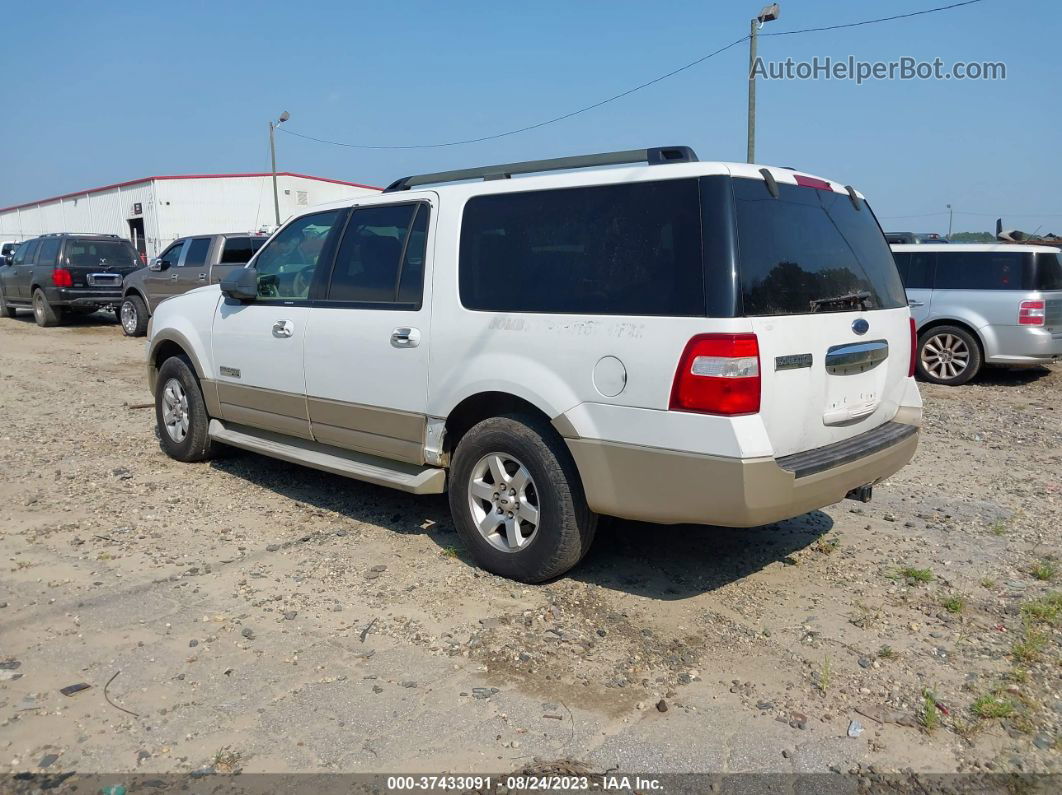 2007 Ford Expedition El Xlt White vin: 1FMFK15517LA78967