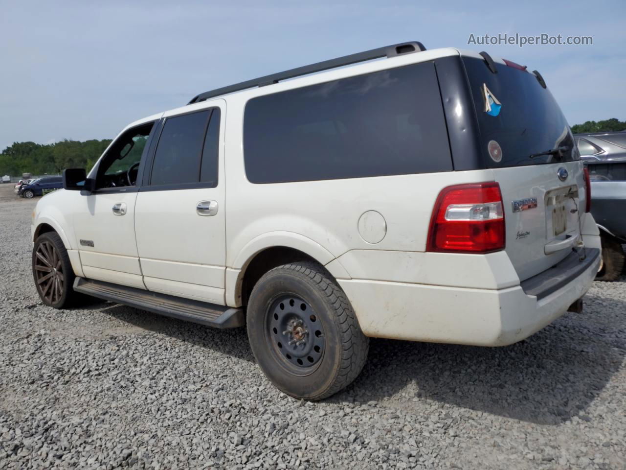 2008 Ford Expedition El Xlt White vin: 1FMFK15518LA05325