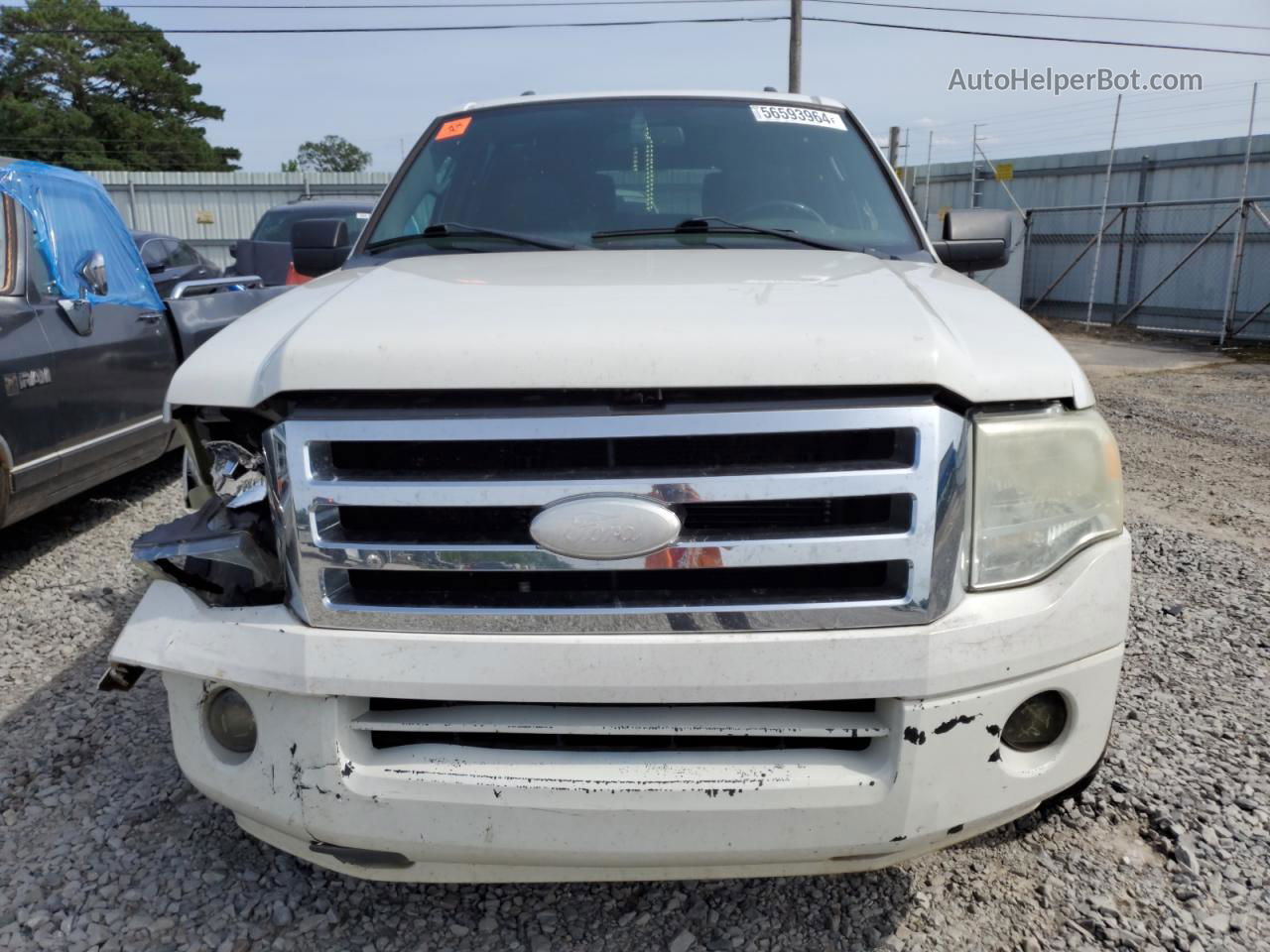 2008 Ford Expedition El Xlt White vin: 1FMFK15518LA05325