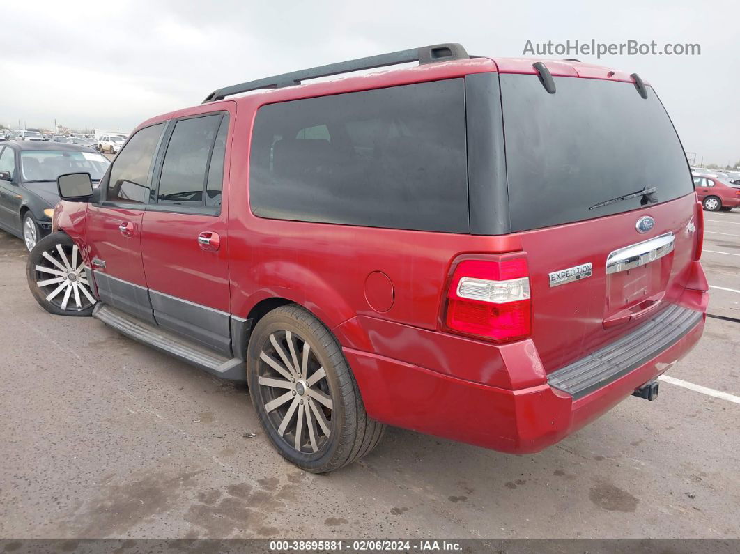 2007 Ford Expedition El Xlt Red vin: 1FMFK15547LA33537