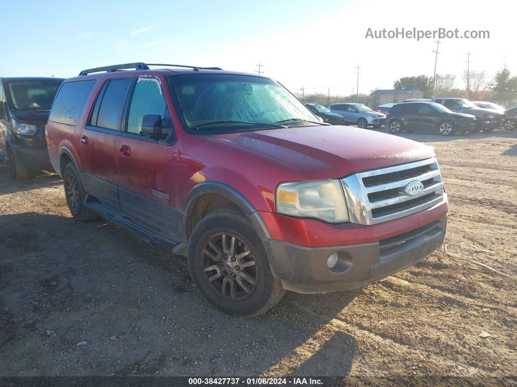 2007 Ford Expedition El Xlt Red vin: 1FMFK15557LA38133