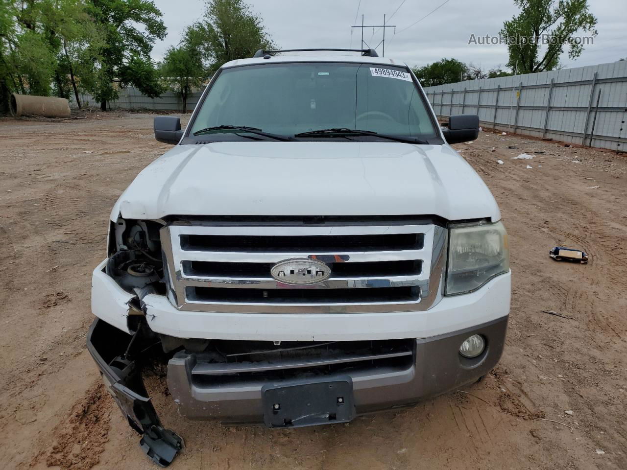 2007 Ford Expedition El Xlt White vin: 1FMFK15577LA59811