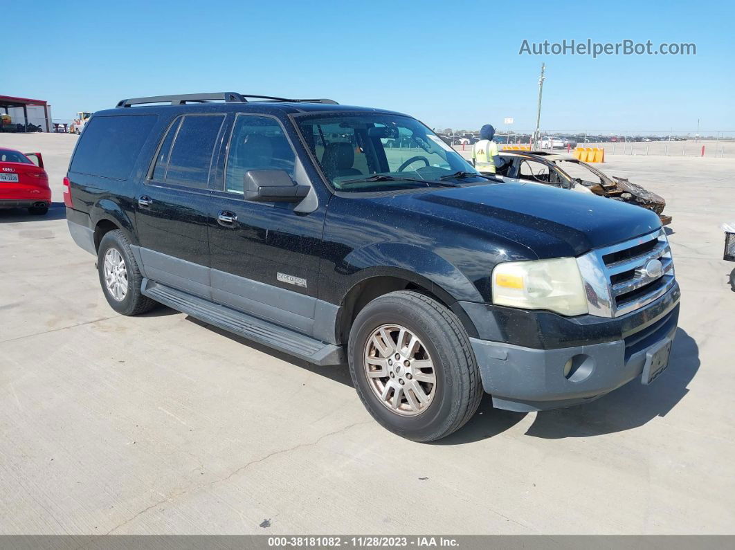 2007 Ford Expedition El Xlt Black vin: 1FMFK15587LA00315