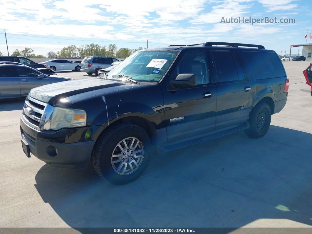 2007 Ford Expedition El Xlt Black vin: 1FMFK15587LA00315