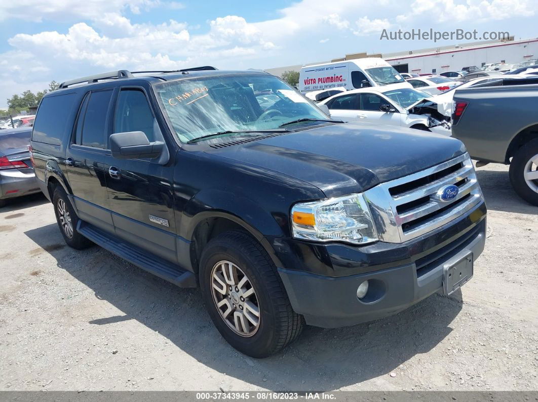 2007 Ford Expedition El Xlt Black vin: 1FMFK15587LA17406