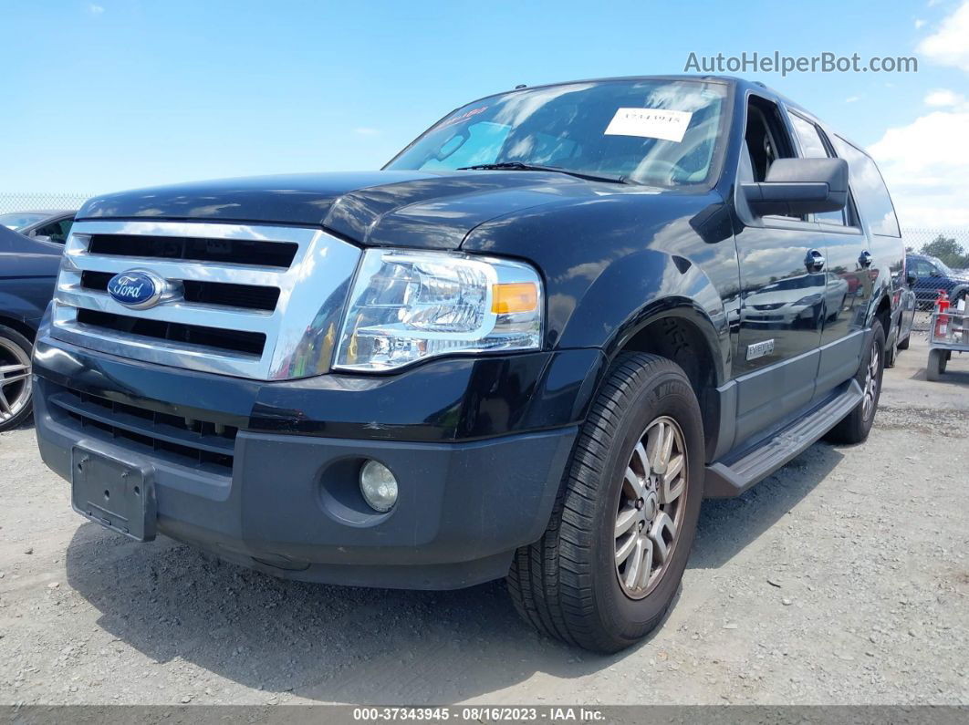 2007 Ford Expedition El Xlt Black vin: 1FMFK15587LA17406