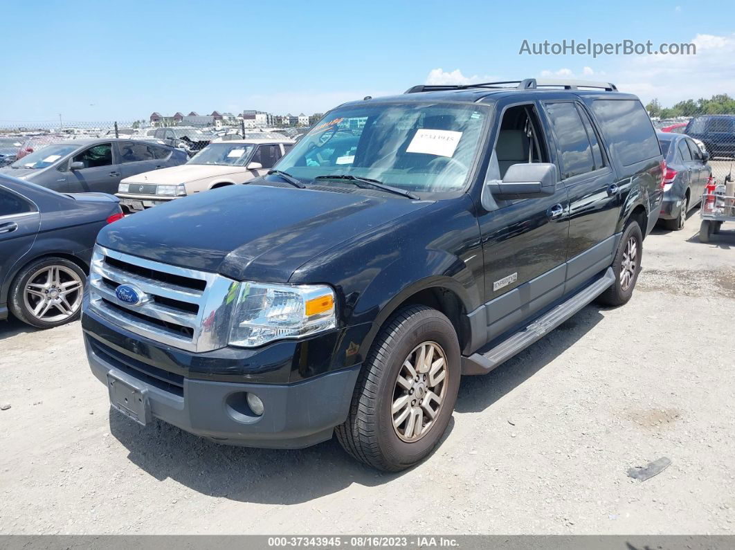 2007 Ford Expedition El Xlt Black vin: 1FMFK15587LA17406