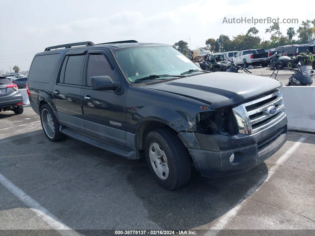 2007 Ford Expedition El Xlt Gray vin: 1FMFK15597LA09928