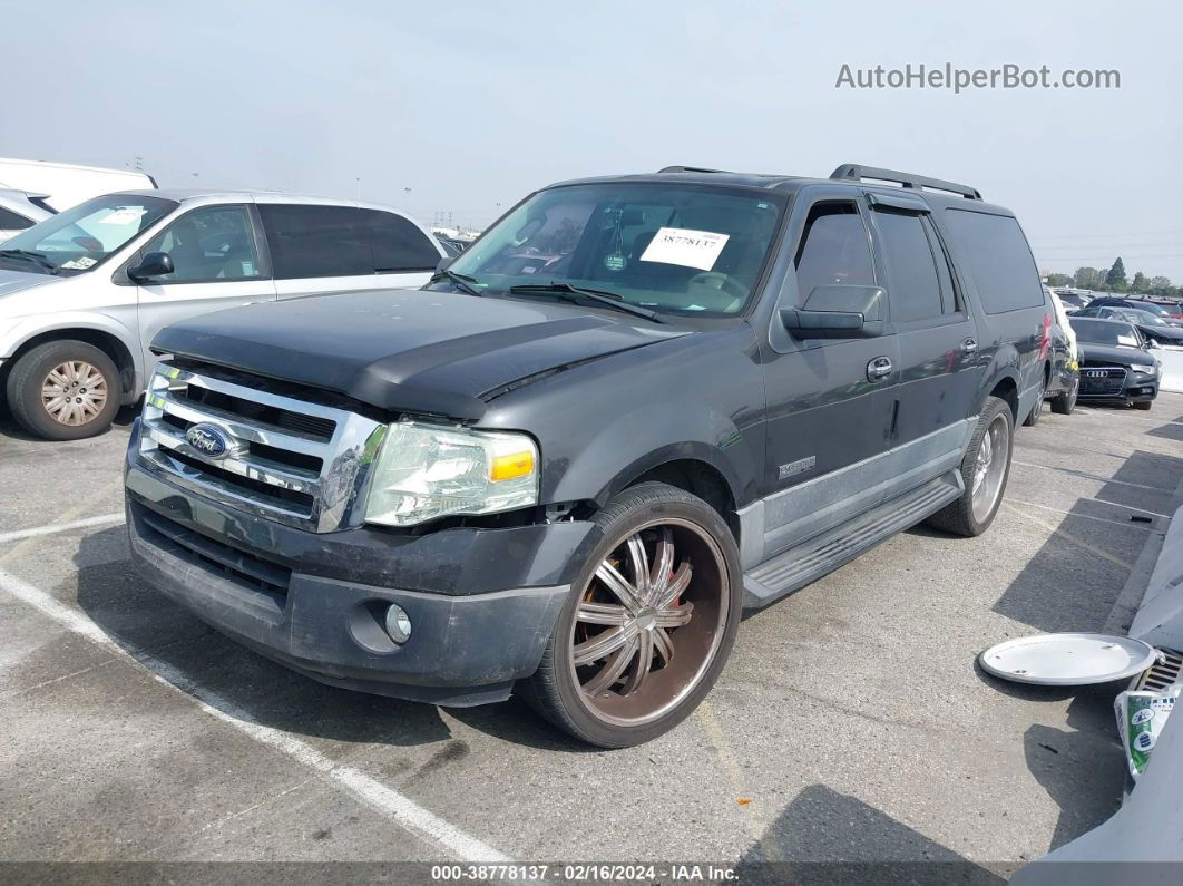 2007 Ford Expedition El Xlt Gray vin: 1FMFK15597LA09928