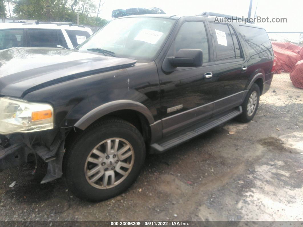 2007 Ford Expedition El Xlt Black vin: 1FMFK15597LA53072