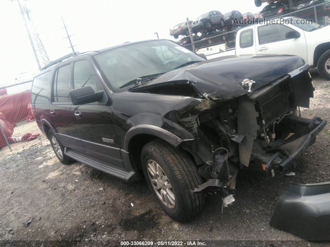 2007 Ford Expedition El Xlt Black vin: 1FMFK15597LA53072