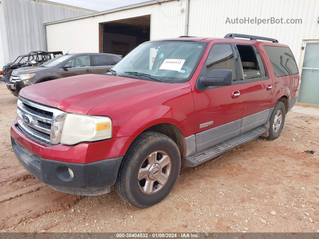 2007 Ford Expedition El Xlt Red vin: 1FMFK155X7LA59009