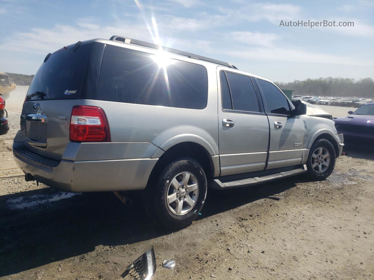 2008 Ford Expedition El Xlt Silver vin: 1FMFK155X8LA52532