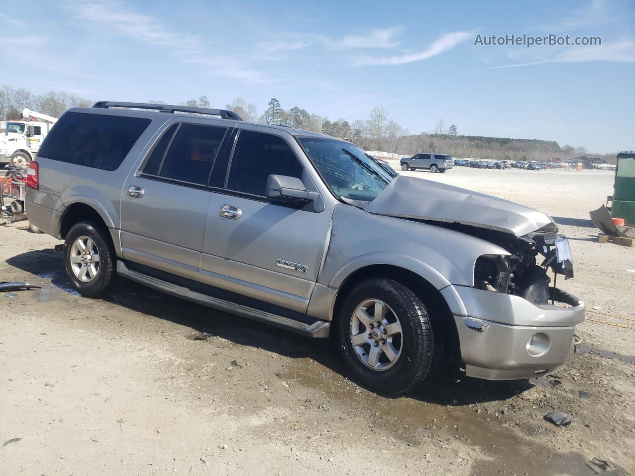 2008 Ford Expedition El Xlt Silver vin: 1FMFK155X8LA52532