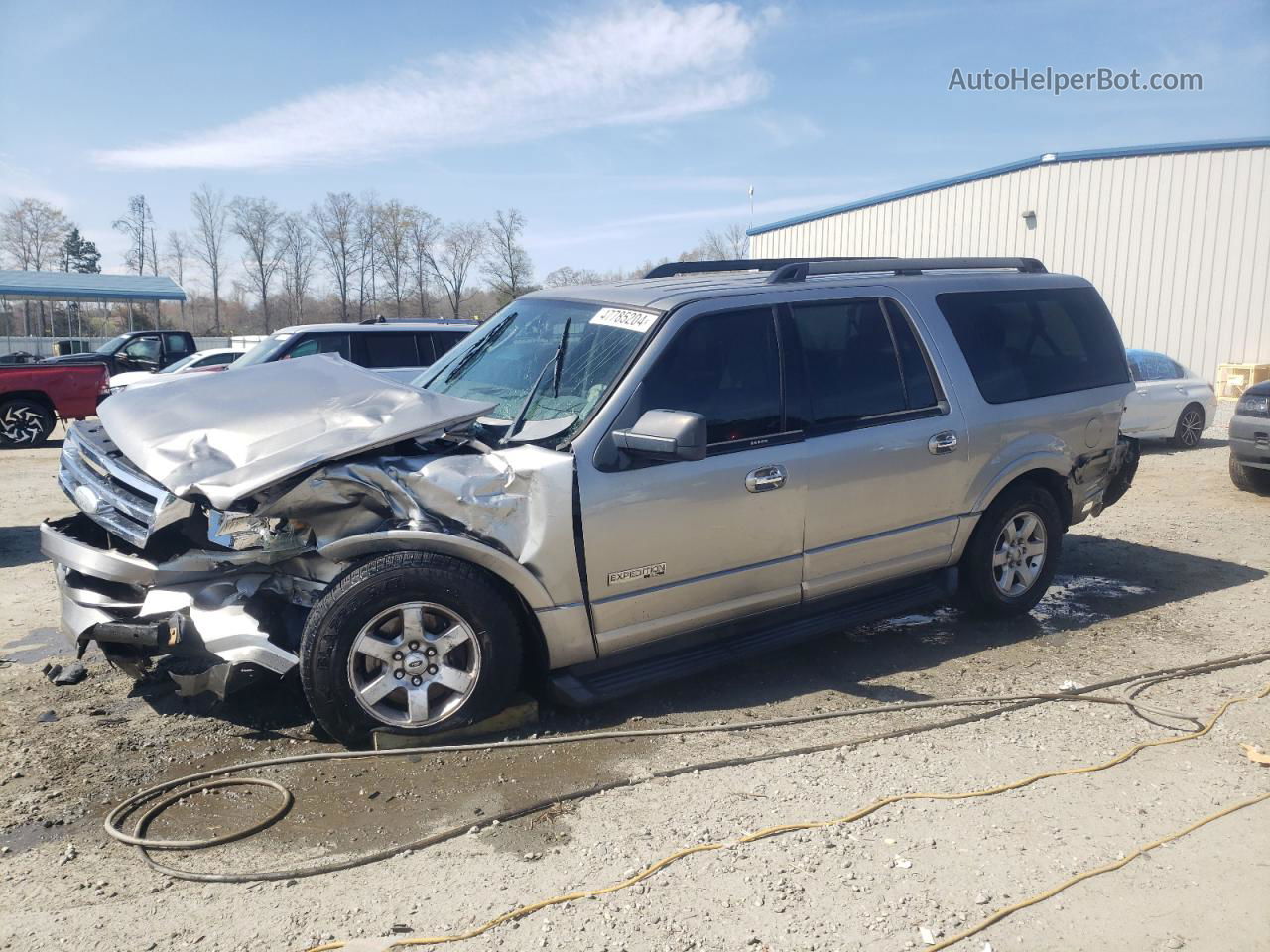 2008 Ford Expedition El Xlt Серебряный vin: 1FMFK155X8LA52532