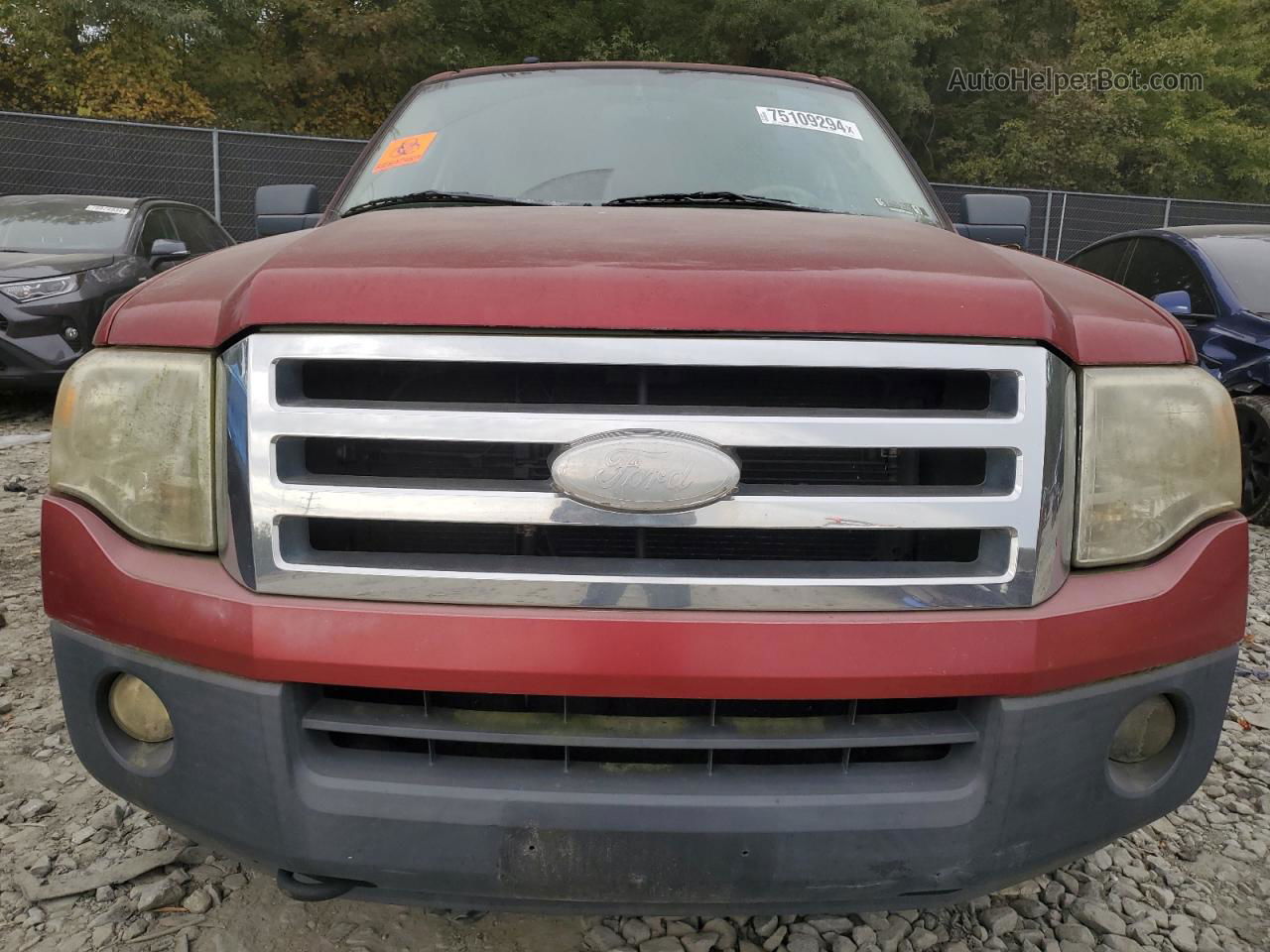 2007 Ford Expedition El Xlt Red vin: 1FMFK16507LA16846