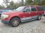 2007 Ford Expedition El Xlt Red vin: 1FMFK16507LA16846