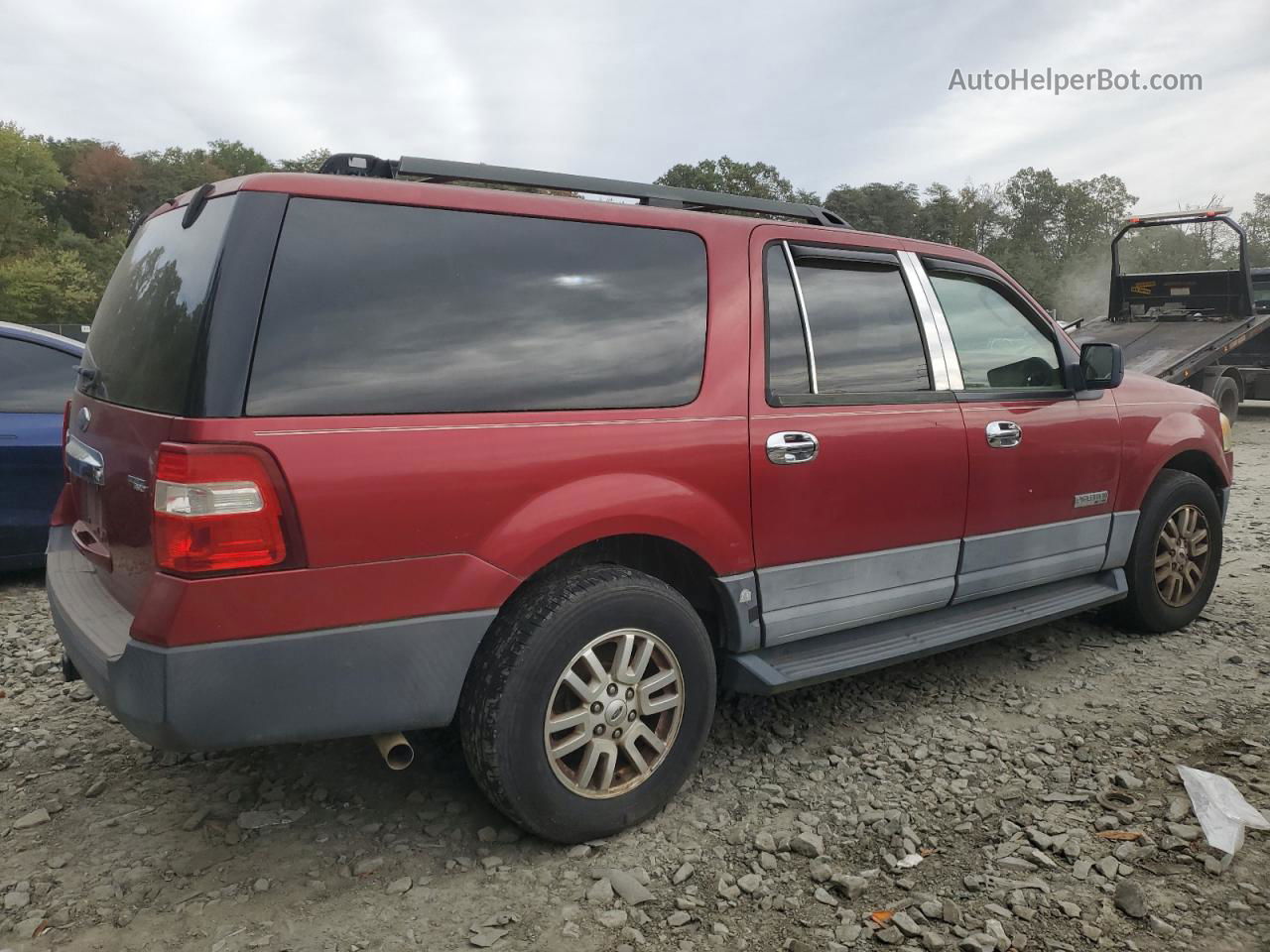 2007 Ford Expedition El Xlt Red vin: 1FMFK16507LA16846