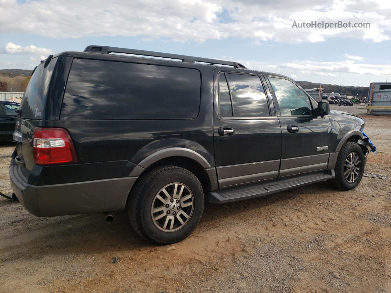 2007 Ford Expedition El Xlt Black vin: 1FMFK16517LA80281