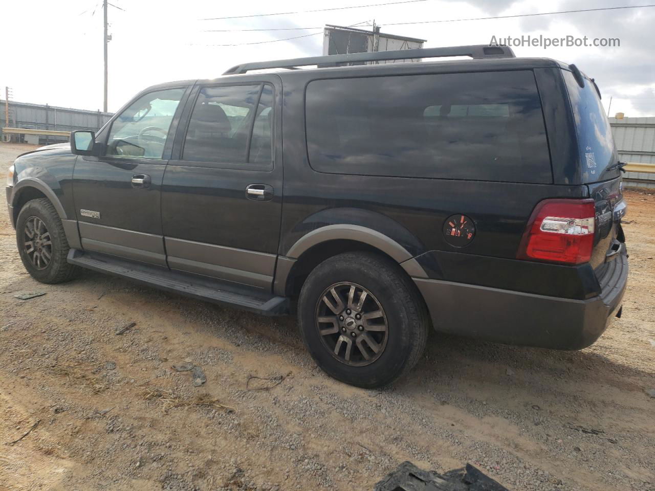 2007 Ford Expedition El Xlt Black vin: 1FMFK16517LA80281