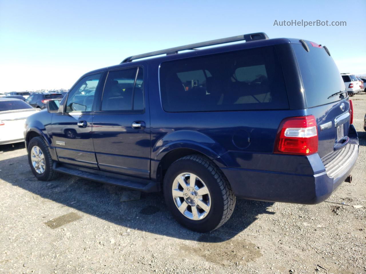 2008 Ford Expedition El Xlt Blue vin: 1FMFK16518LA01693