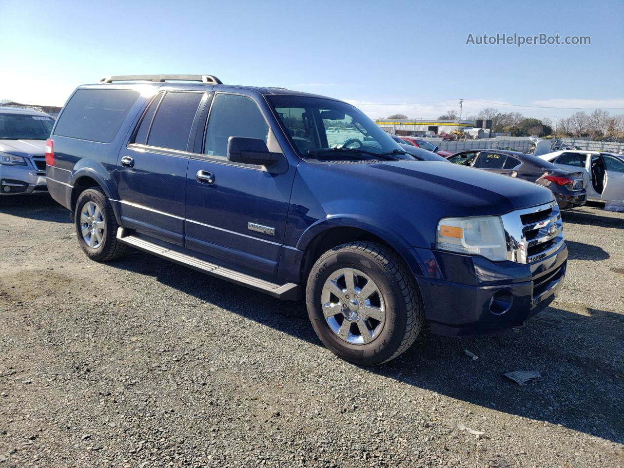 2008 Ford Expedition El Xlt Blue vin: 1FMFK16518LA01693