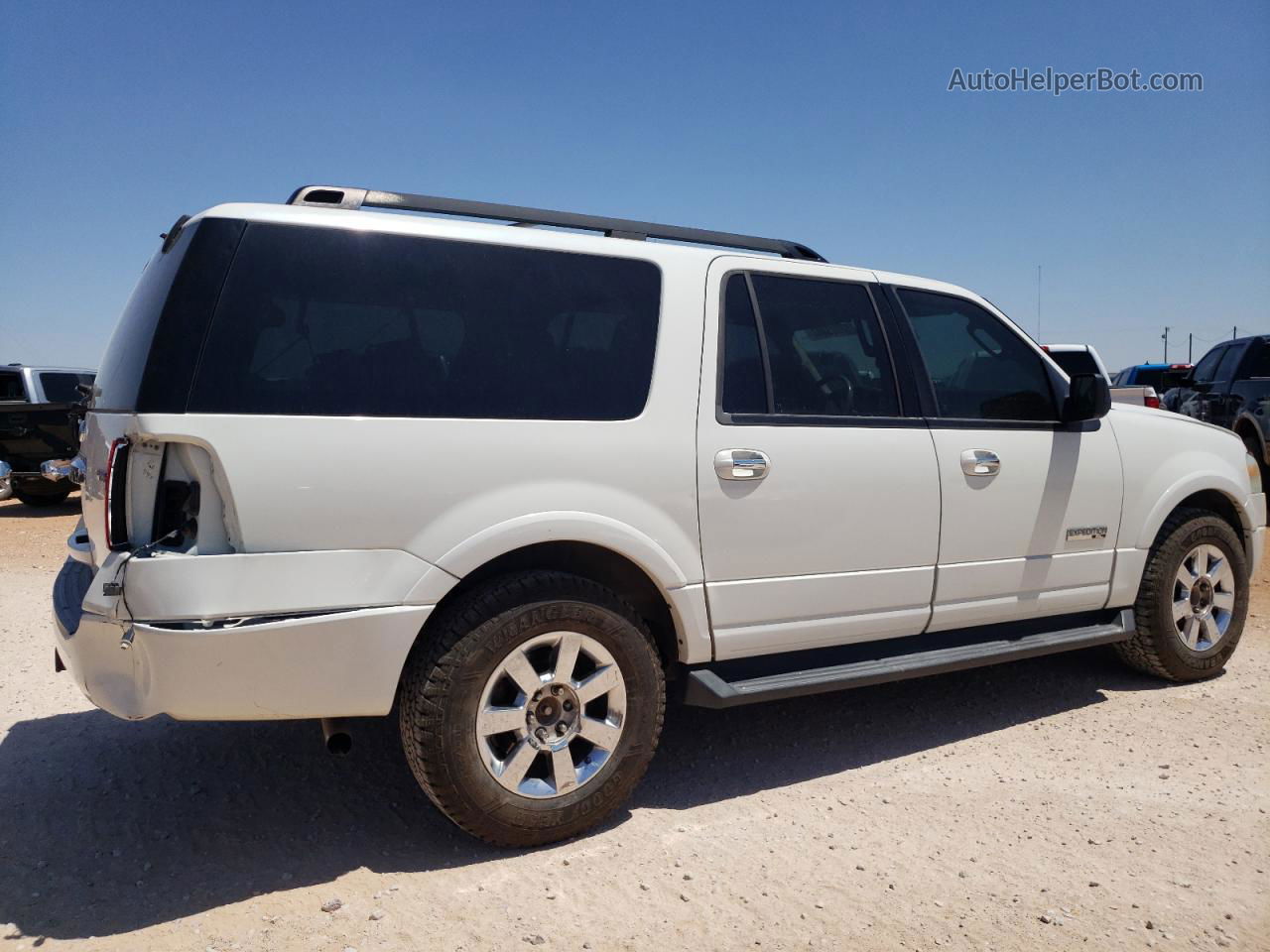 2008 Ford Expedition El Xlt Белый vin: 1FMFK16518LA55690