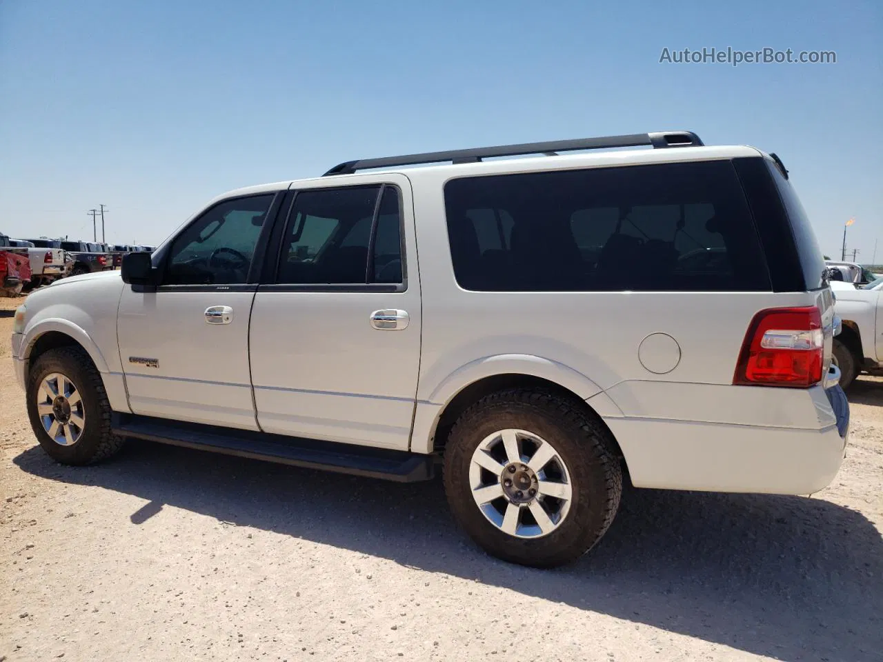 2008 Ford Expedition El Xlt White vin: 1FMFK16518LA55690