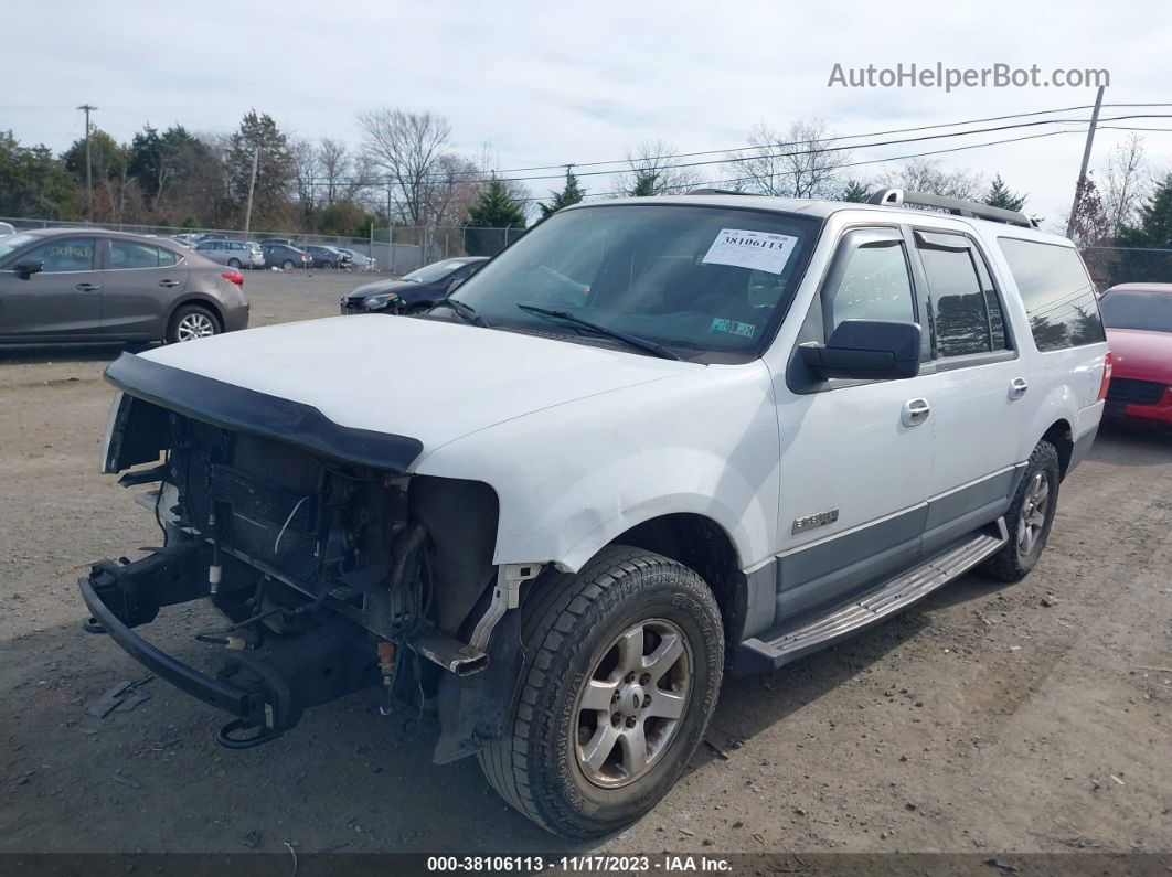 2007 Ford Expedition El Xlt White vin: 1FMFK16527LA17304