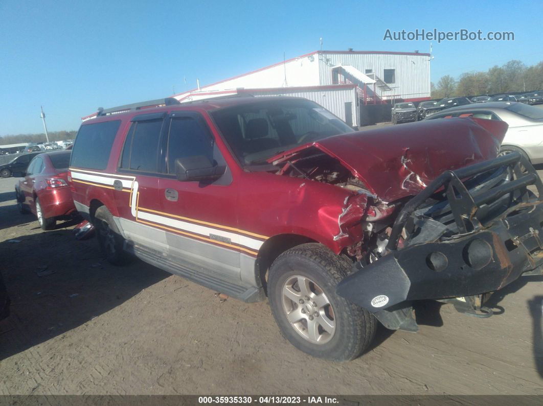 2007 Ford Expedition El Xlt Red vin: 1FMFK16537LA81514