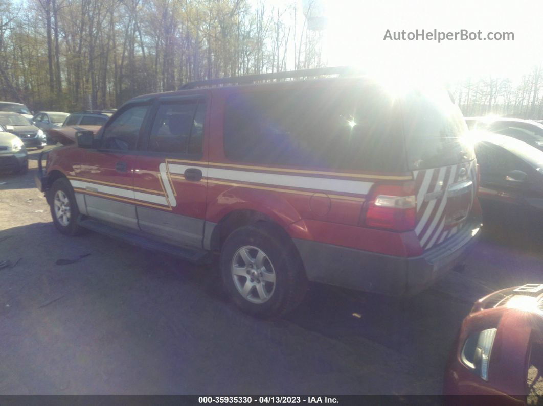 2007 Ford Expedition El Xlt Red vin: 1FMFK16537LA81514