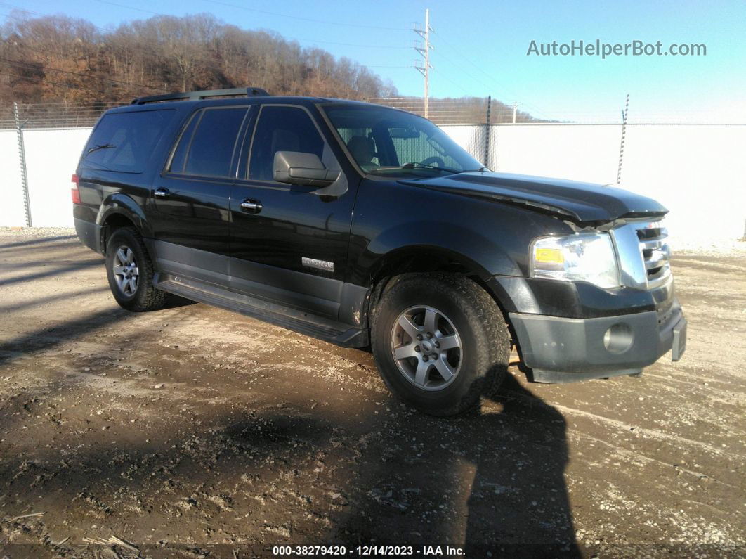 2007 Ford Expedition El Xlt Black vin: 1FMFK16557LA16731