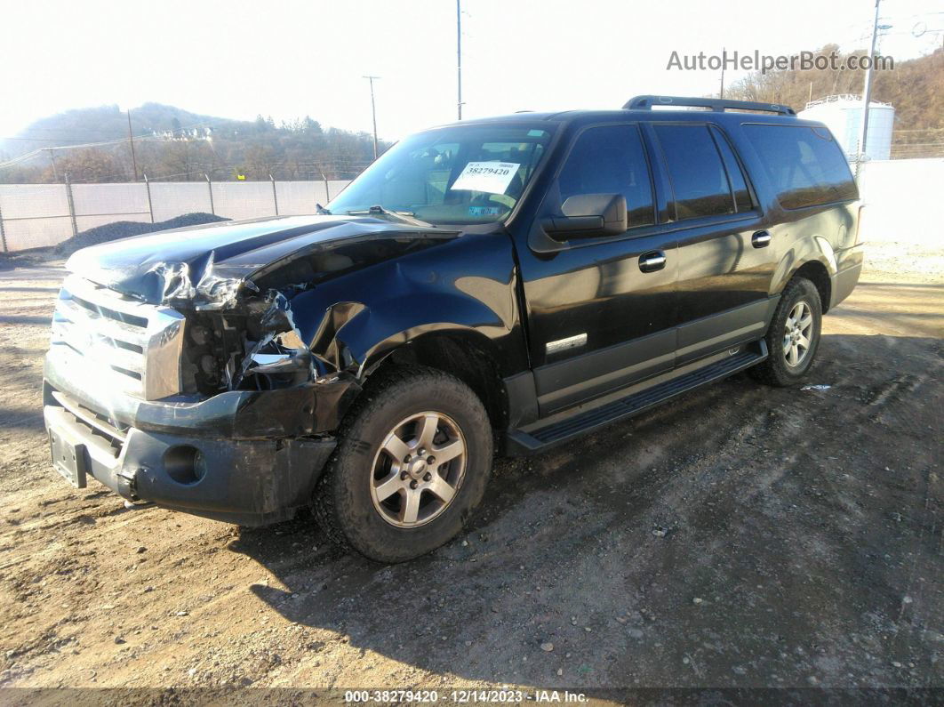 2007 Ford Expedition El Xlt Black vin: 1FMFK16557LA16731