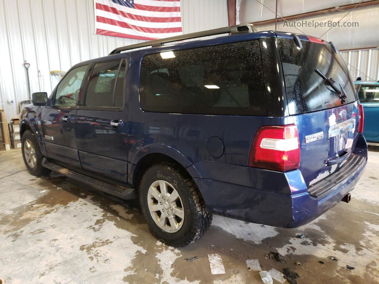 2008 Ford Expedition El Xlt Blue vin: 1FMFK16568LA57726