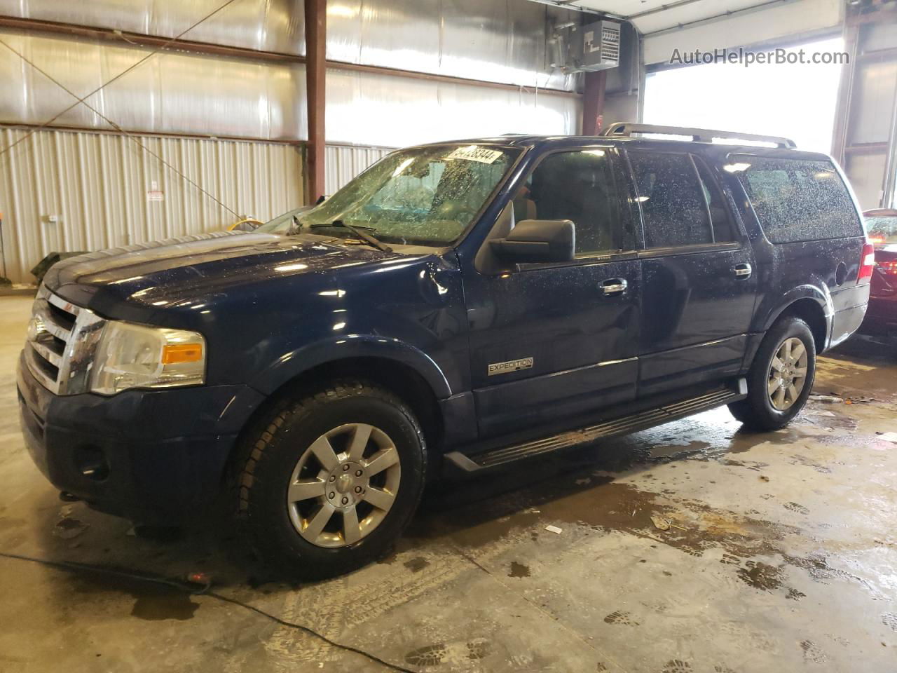 2008 Ford Expedition El Xlt Blue vin: 1FMFK16568LA57726