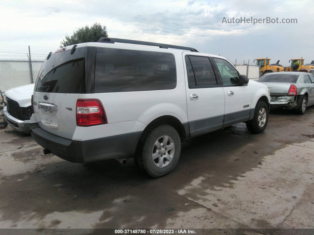 2007 Ford Expedition El Xlt White vin: 1FMFK16587LA83887