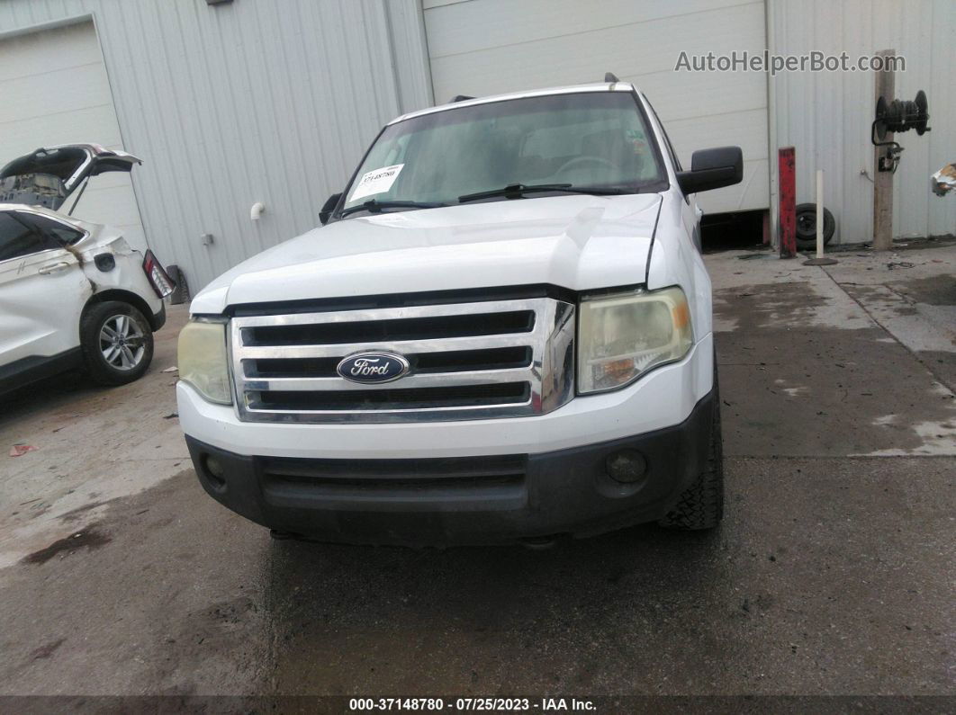 2007 Ford Expedition El Xlt White vin: 1FMFK16587LA83887