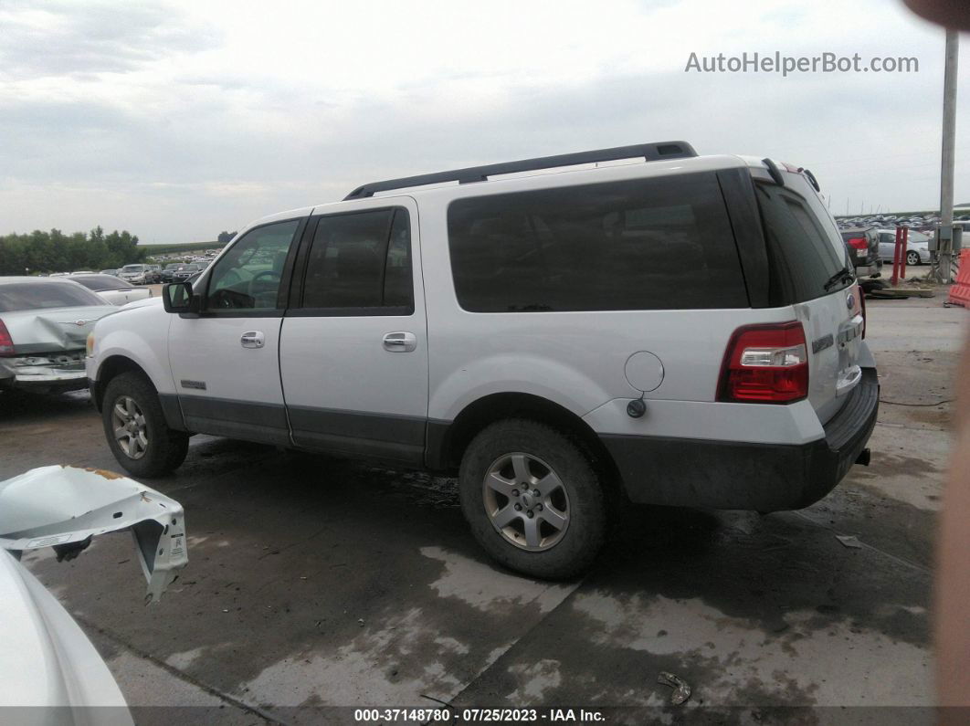 2007 Ford Expedition El Xlt White vin: 1FMFK16587LA83887