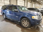 2008 Ford Expedition El Xlt Blue vin: 1FMFK16598LA01652