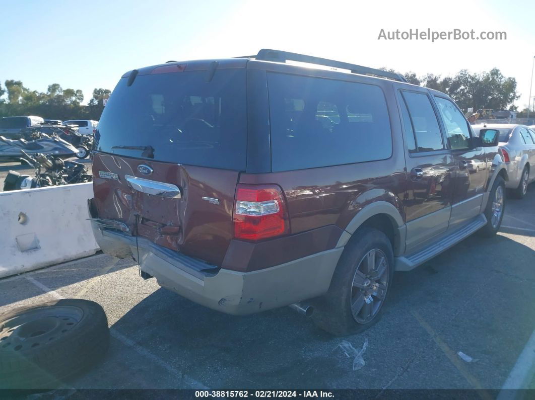 2007 Ford Expedition El Eddie Bauer Brown vin: 1FMFK17507LA13024