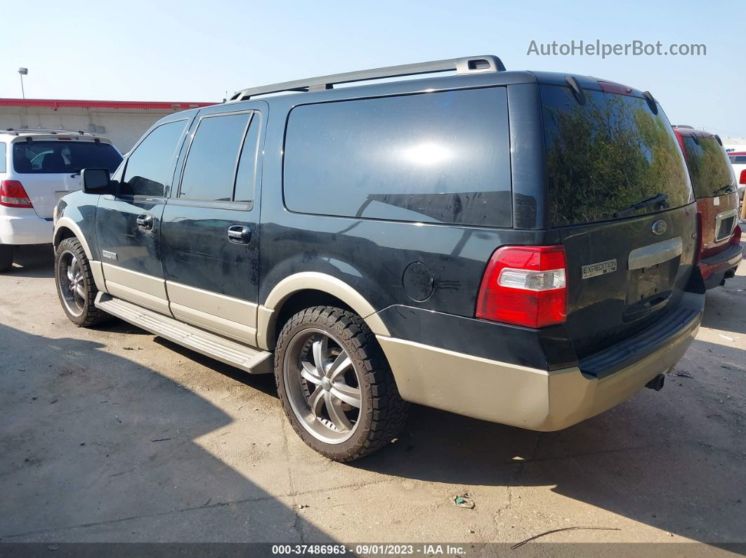 2007 Ford Expedition El Eddie Bauer Black vin: 1FMFK17507LA18837