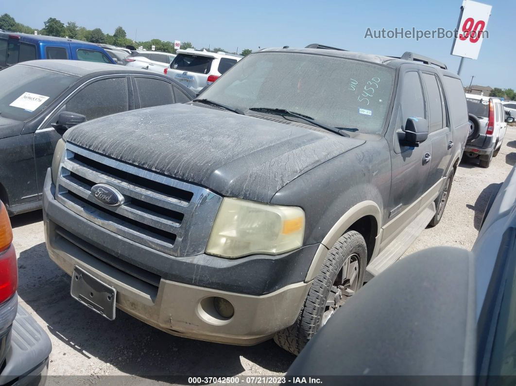 2007 Ford Expedition El Eddie Bauer Gray vin: 1FMFK17507LA54530