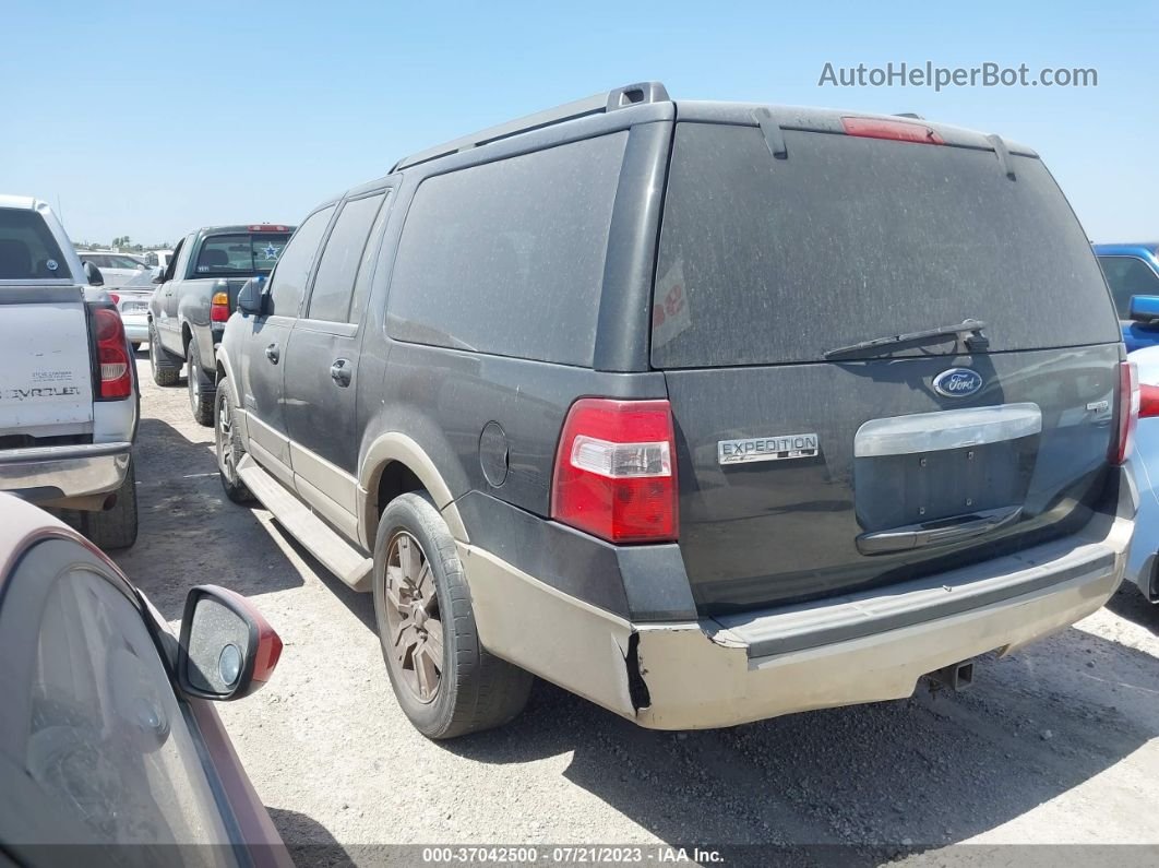 2007 Ford Expedition El Eddie Bauer Gray vin: 1FMFK17507LA54530