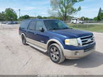 2007 Ford Expedition El Eddie Bauer Dark Blue vin: 1FMFK17517LA02100