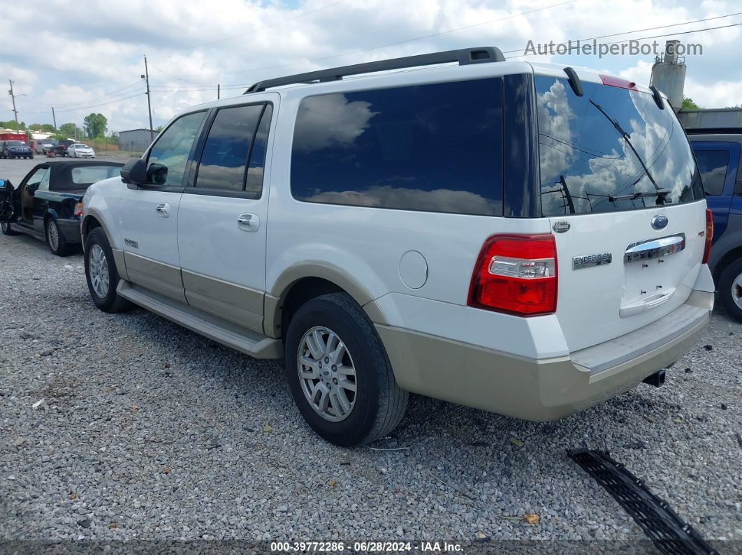 2007 Ford Expedition El Eddie Bauer Белый vin: 1FMFK17517LA10388