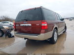 2007 Ford Expedition El Eddie Bauer Maroon vin: 1FMFK17527LA31590