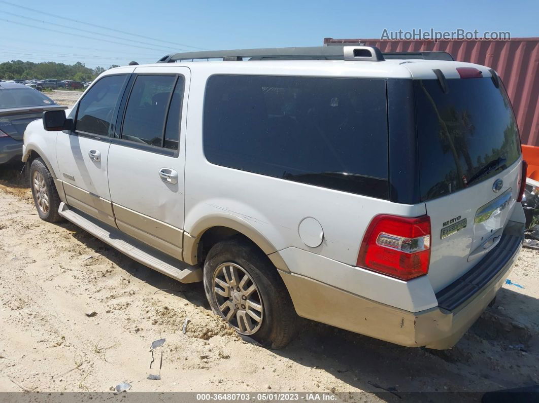 2007 Ford Expedition El Eddie Bauer White vin: 1FMFK17537LA19769